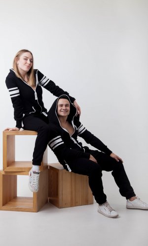 Комбинезон Nordic Way College black черный женский, хлопковый