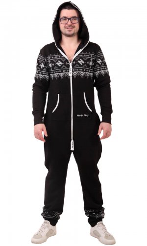 Комбинезон Winter print black