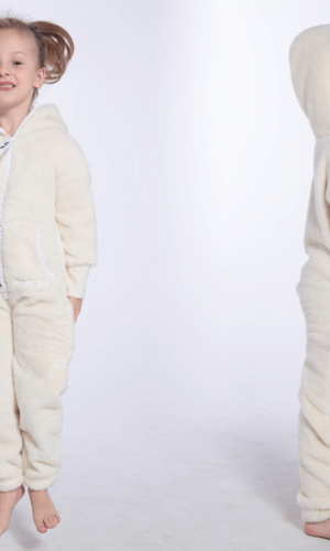 Плюшевый комбинезон БЕЛЫЙ K122 1