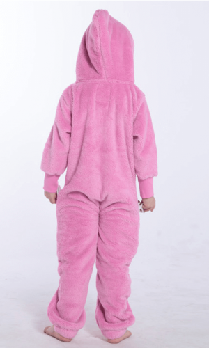 Плюшевый комбинезон детский розовый K127 3