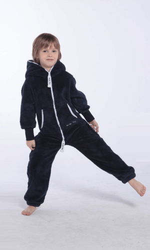 Плюшевый комбинезон детский темно-синий K123 1
