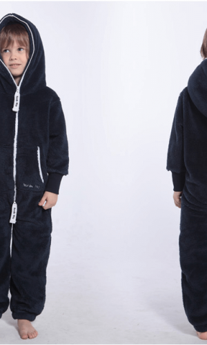 Плюшевый комбинезон детский темно-синий K123 2