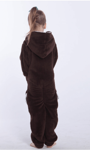 Плюшевый комбинезон коричневый k121 1
